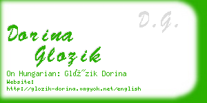 dorina glozik business card